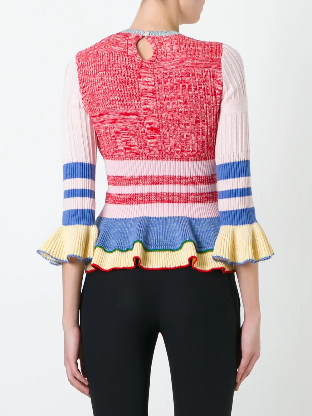 Alexander McQueen peplum jumper Roze