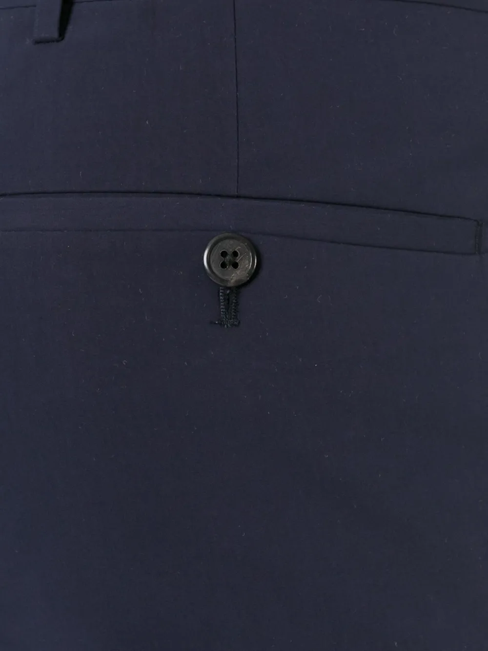 Prada Black Stretch Wool Pant In Blue