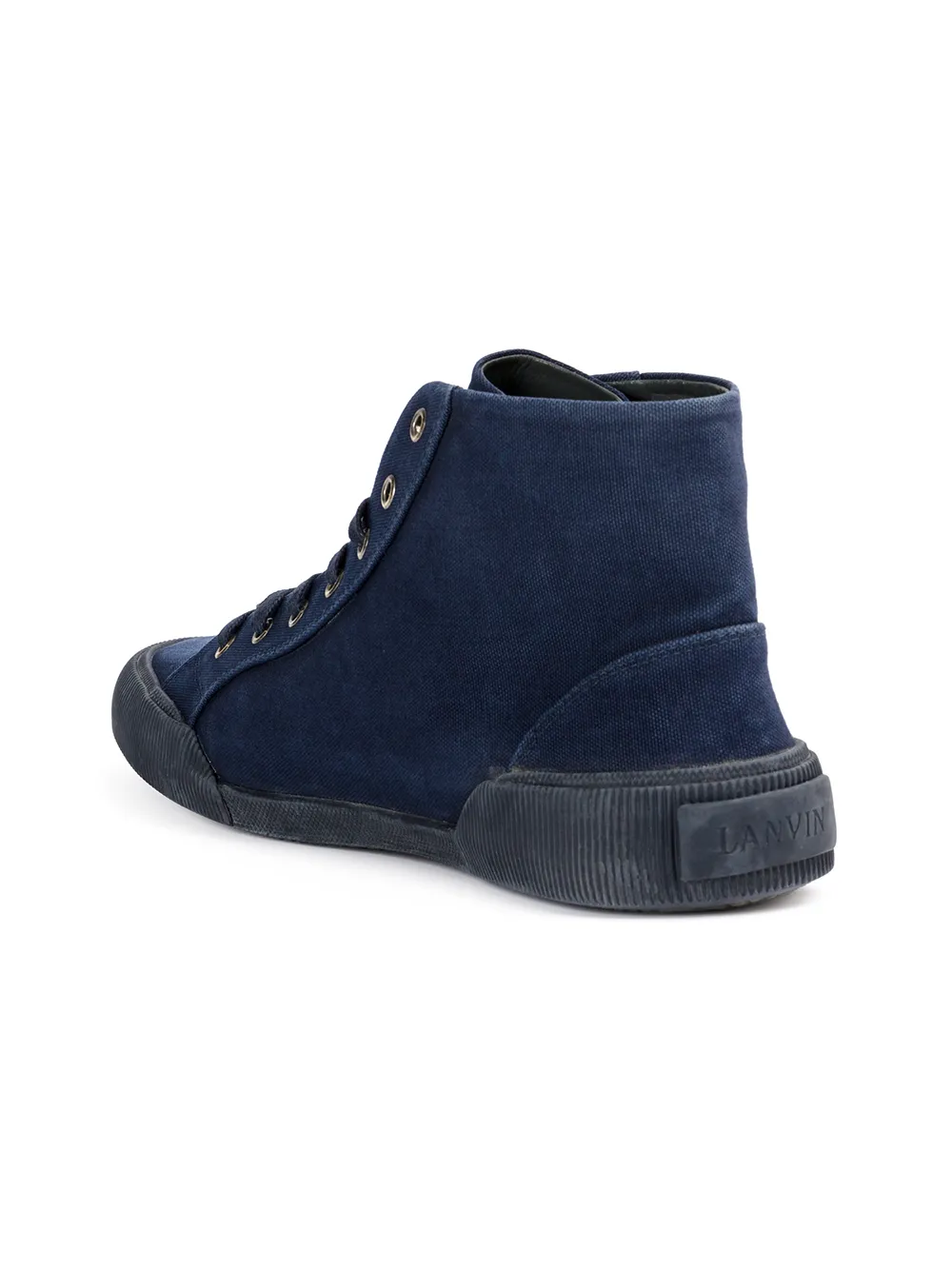 Lanvin corduroy canvas sneakers Blue