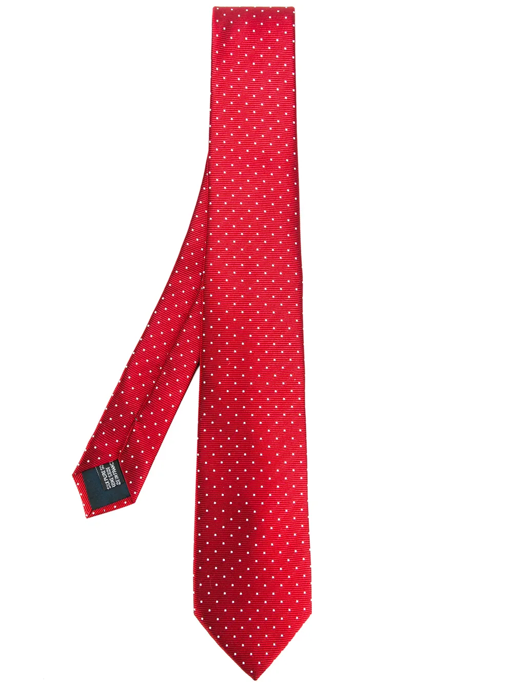 

Lanvin polka dot embroidered tie