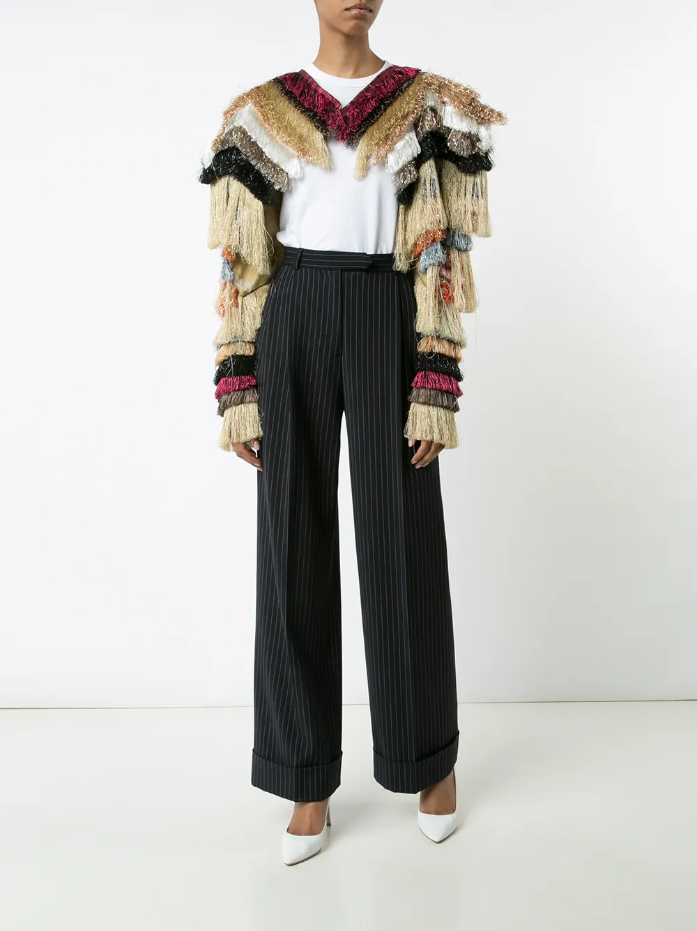 Vivienne Westwood metallic fringed cropped jacket | Cropped Jackets | Image 2