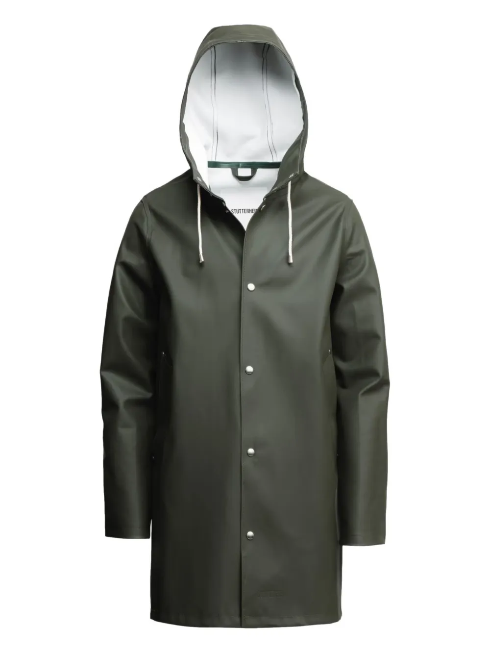 Stutterheim Regenmantel mit Kapuze | Grün | Image 1