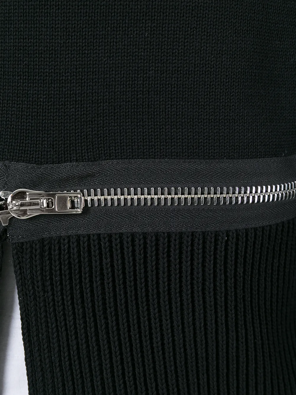 Givenchy zip detail sweatshirt Zwart