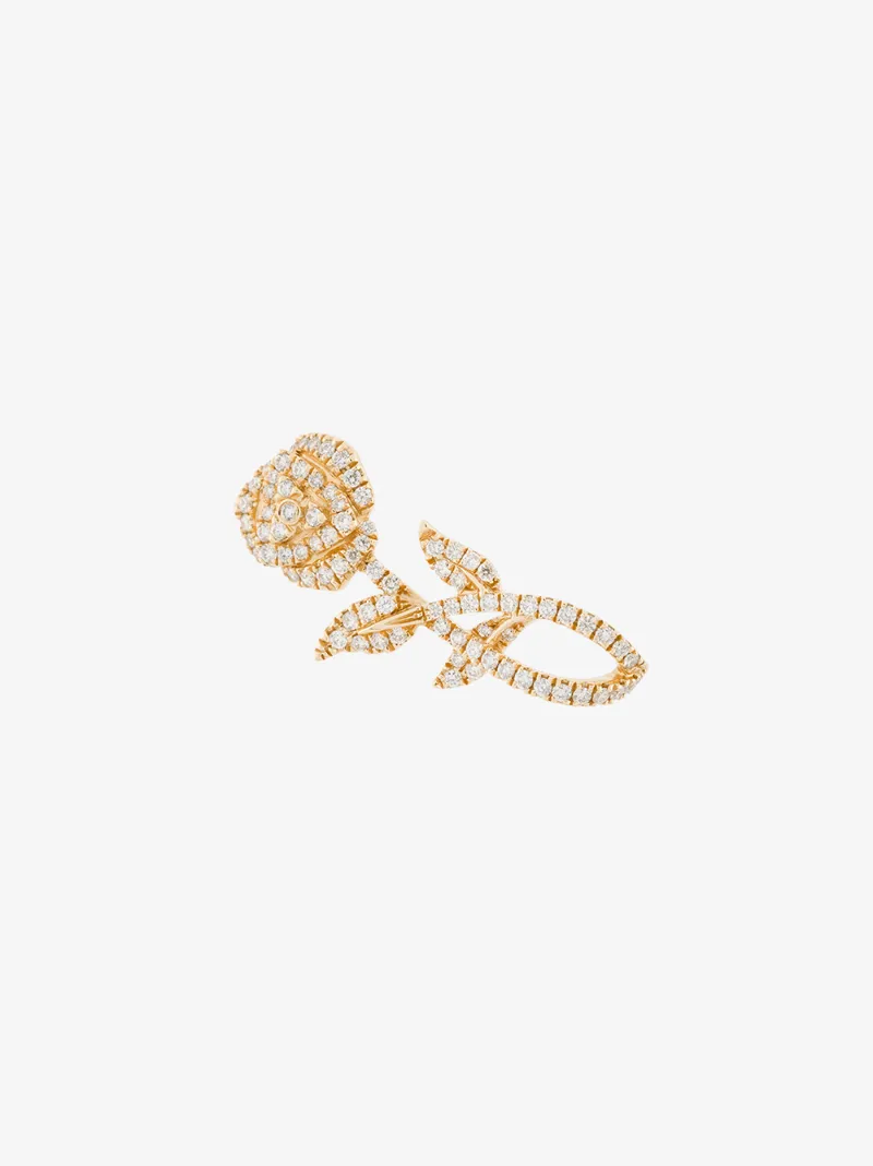Yvonne Léon diamond rose earring