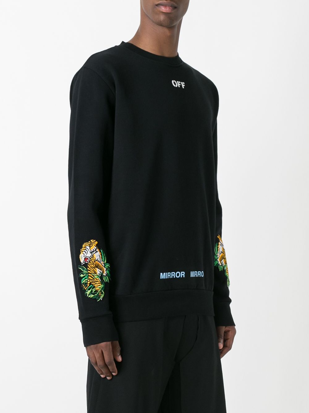 Off white sale tiger crewneck