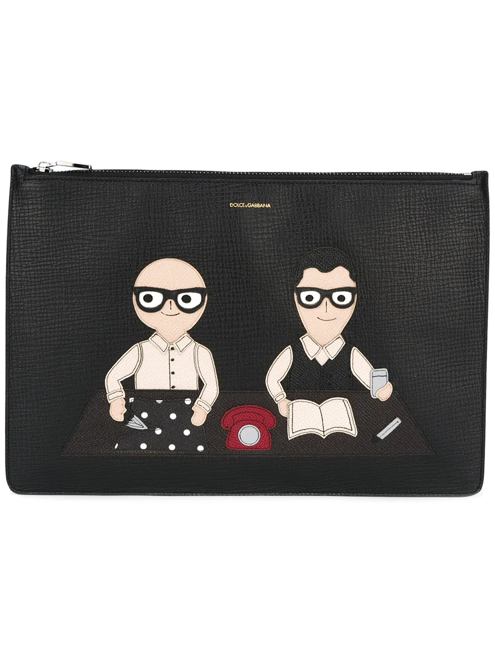 Dolce & Gabbana Clutch Mit Designer-patch
