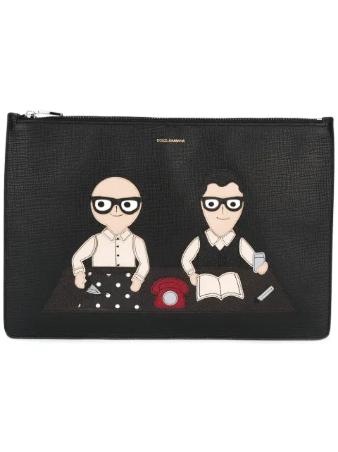 Dolce & Gabbana designer's patch clutch