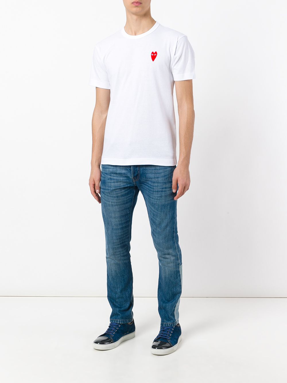 Image 2 of Comme Des Garçons Play embroidered logo T-shirt