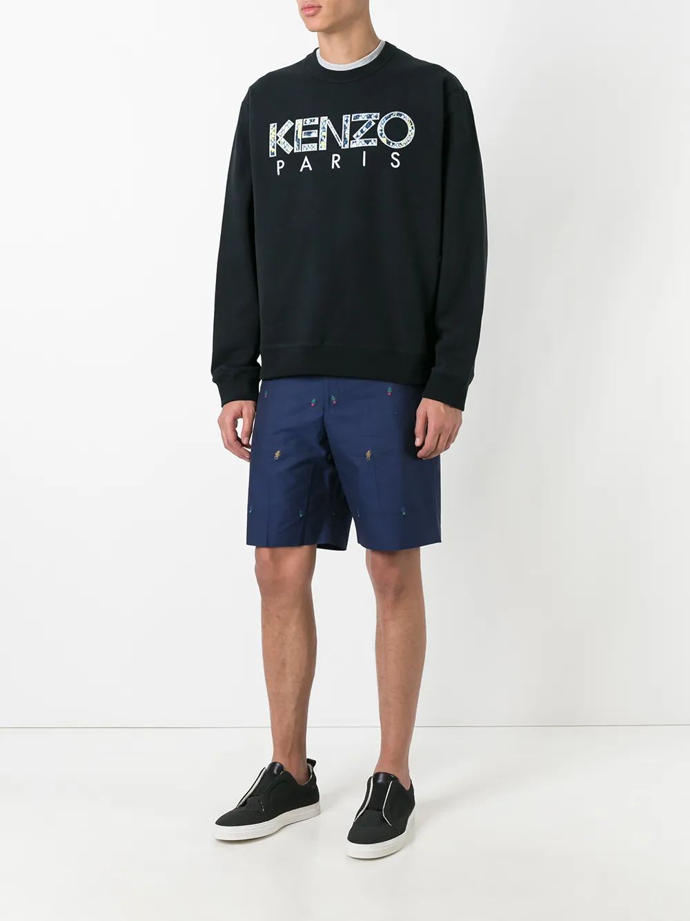  Kenzo Bestickte Chino   Blau 