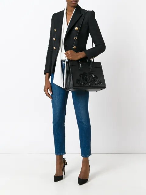 SAINT LAURENT SMALL SAC DE JOUR LOVE TOTE