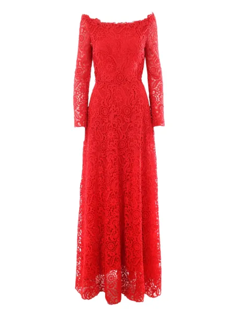 Valentino Garavani floral lace detail dresswide