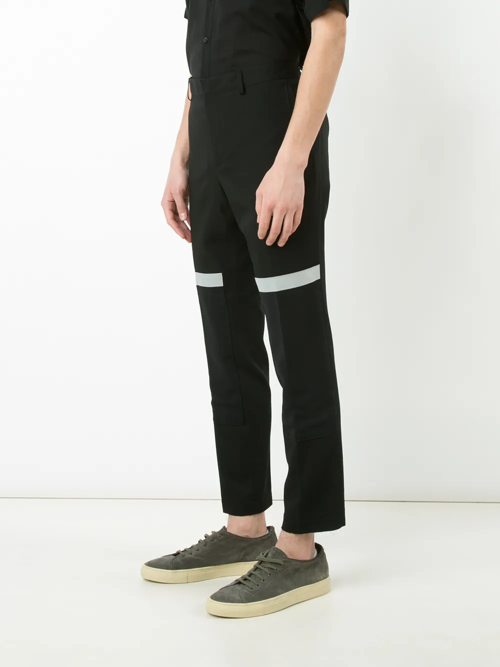  Lanvin Anzughose Mit Kontraststreifen   Schwarz 