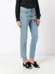 Gucci embroidered flower jeans
