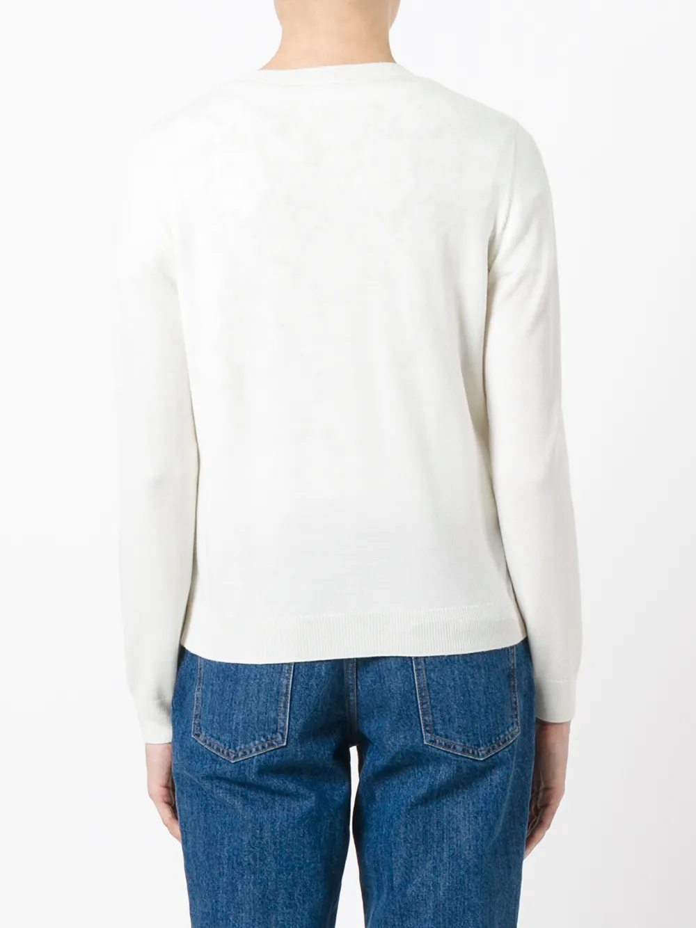 Miu sequin stars cardigan Wit