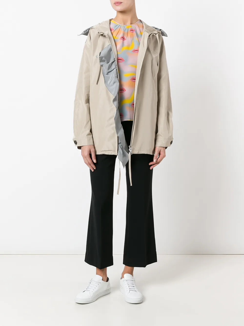 Prada hooded belted jacket | Fitted Jackets | Image 2