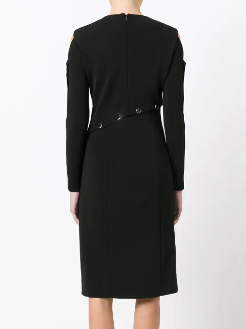 versace black long sleeve dress