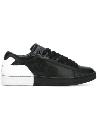 Kenzo Tennix Logo Trainers Black U3290 Kenzo Tennix Logo Trainers Black U3290
