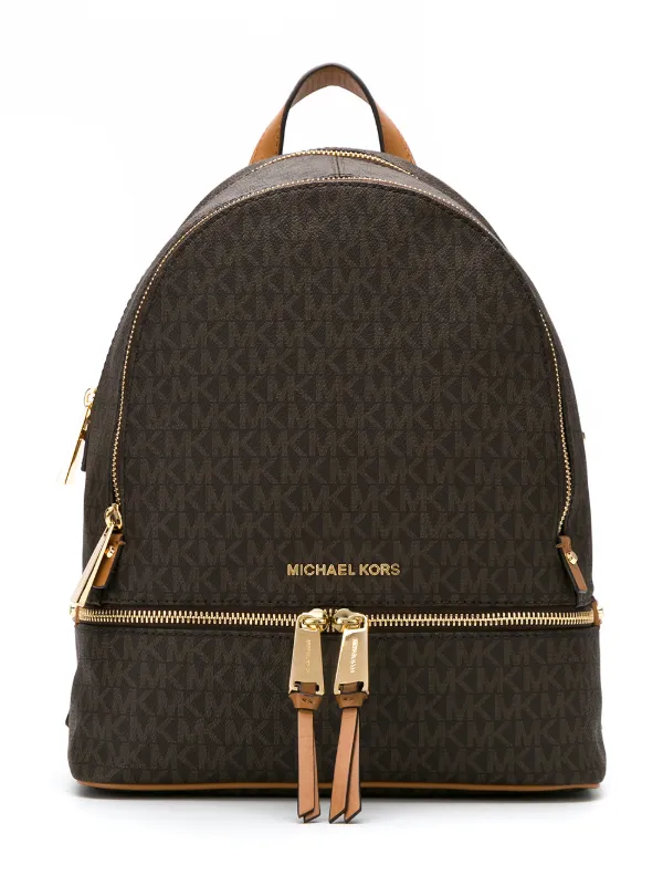 Shop Michael Michael Kors medium Rhea logo-print backpack with Express  Delivery - FARFETCH