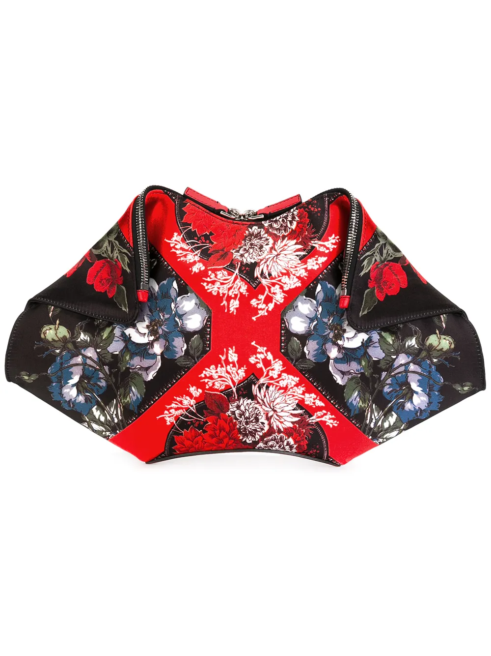 Alexander McQueen printed De Manta clutch Rood