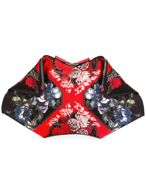 Alexander McQueen printed De Manta clutch