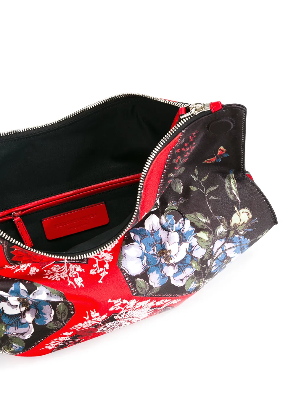 Alexander McQueen printed De Manta clutch Rood