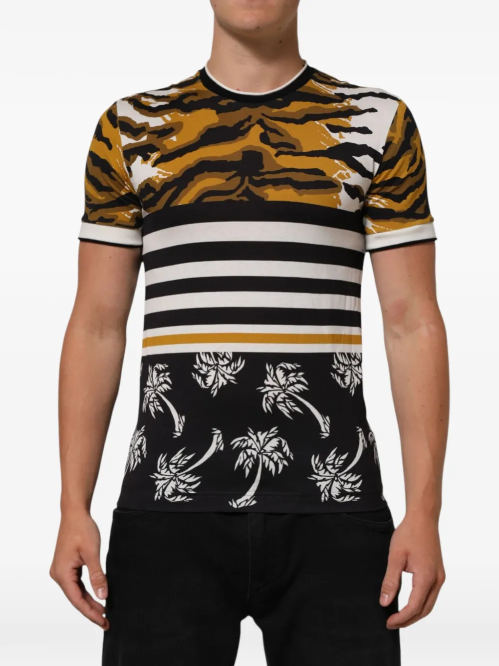 Dolce & Gabbana T-shirt girocollo con stampa - Multicolore