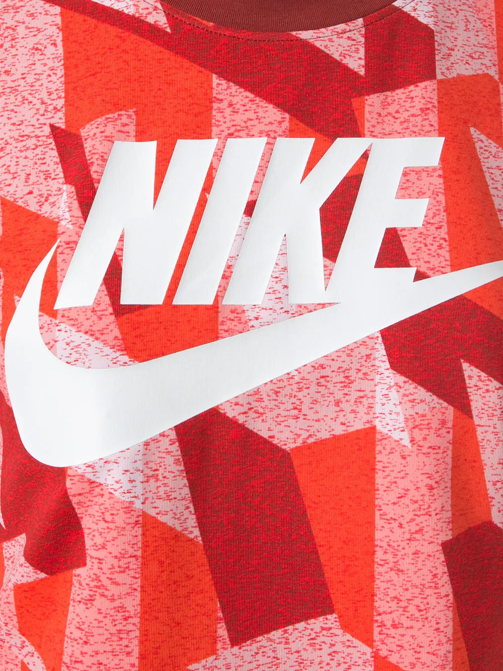 nike logo print top