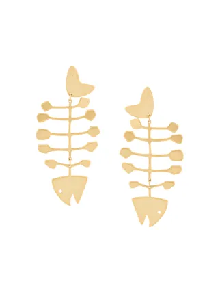 Tory Burch Fishbone Earrings Farfetch Tory Burch Fishbone Earrings