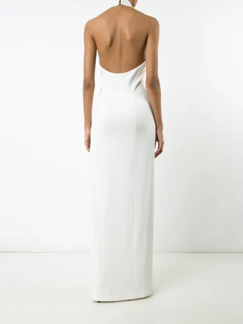 galvan halter neck gown