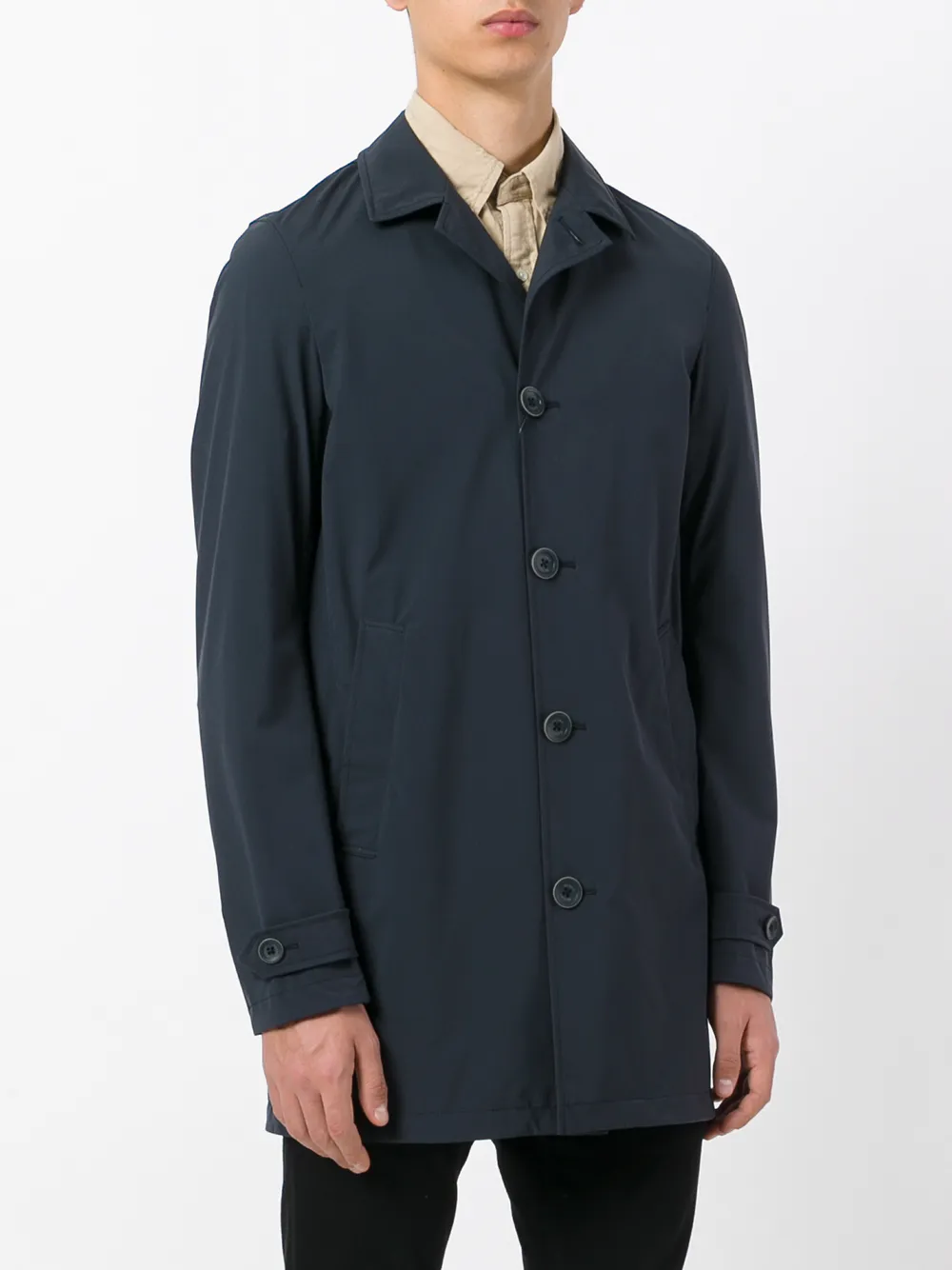  Herno Midi Raincoat - Azul 