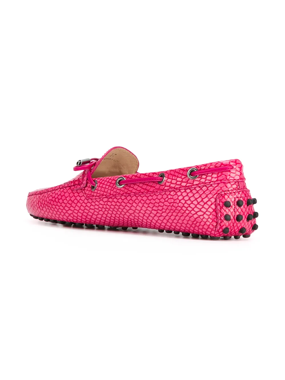 Tod's ribbon tie loafers Roze