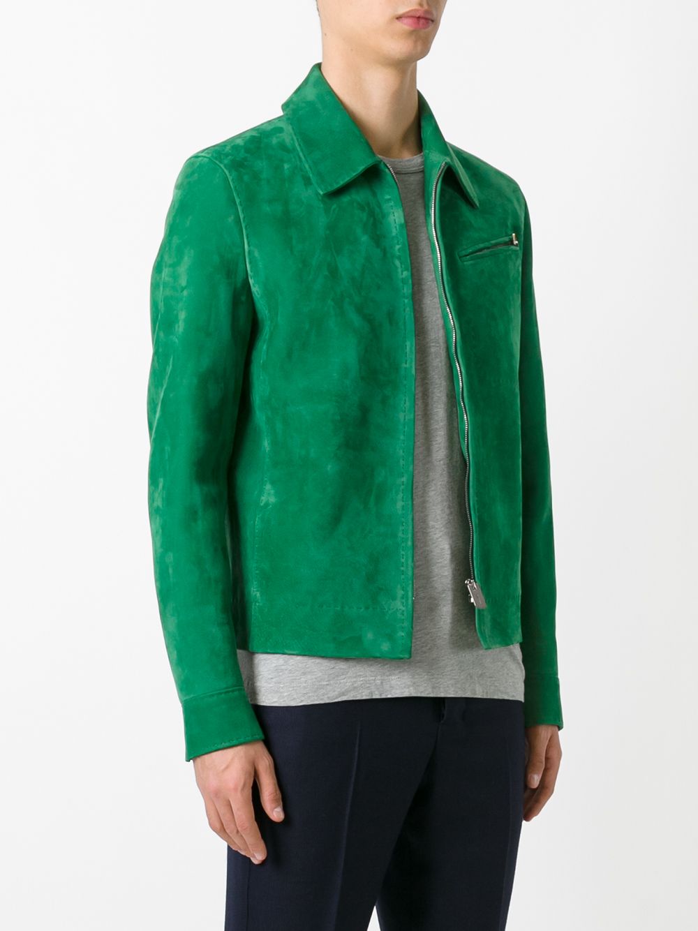 Bally Suede Zip-up Jacket - Farfetch