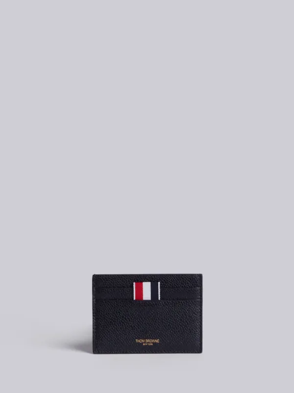 Credit Card Holder In Black Pebble Grain