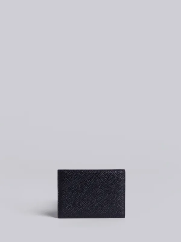 Credit Card Holder In Black Pebble Grain