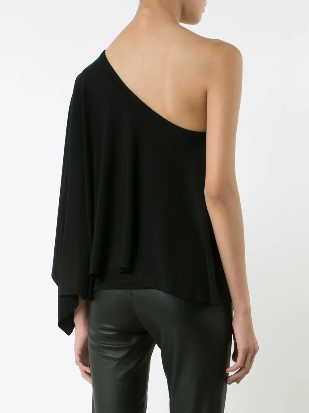 Plein Sud asymmetric ruffle blouse Zwart