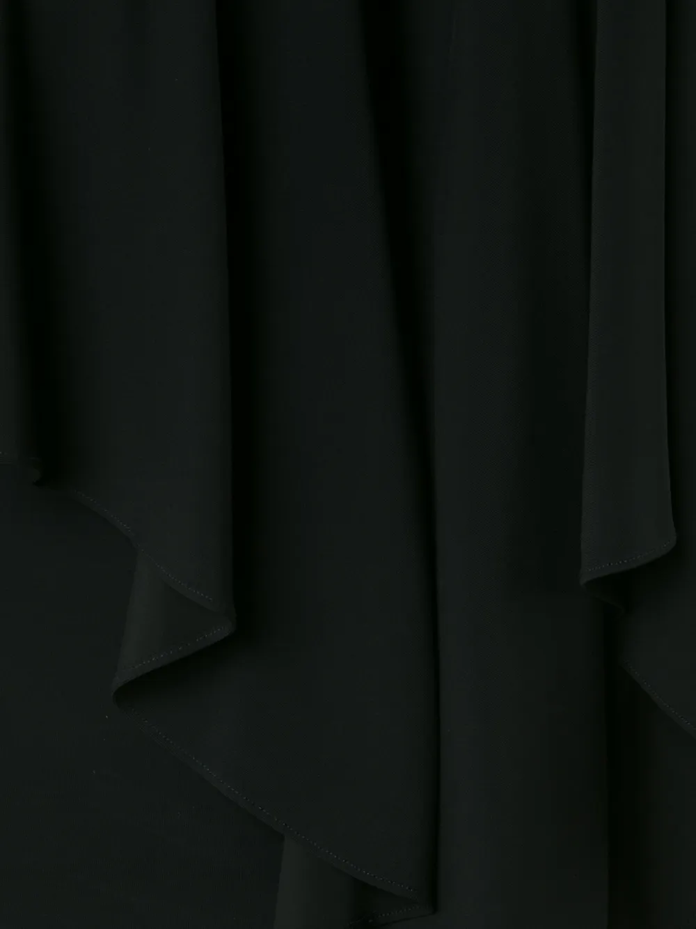 Plein Sud asymmetric ruffle blouse Zwart