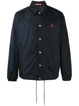 moncler puffer-front pullover jacket black moncler puffer-front pullover jacket black