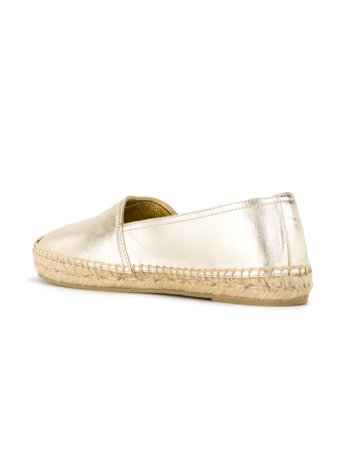 saint laurent gold espadrilles