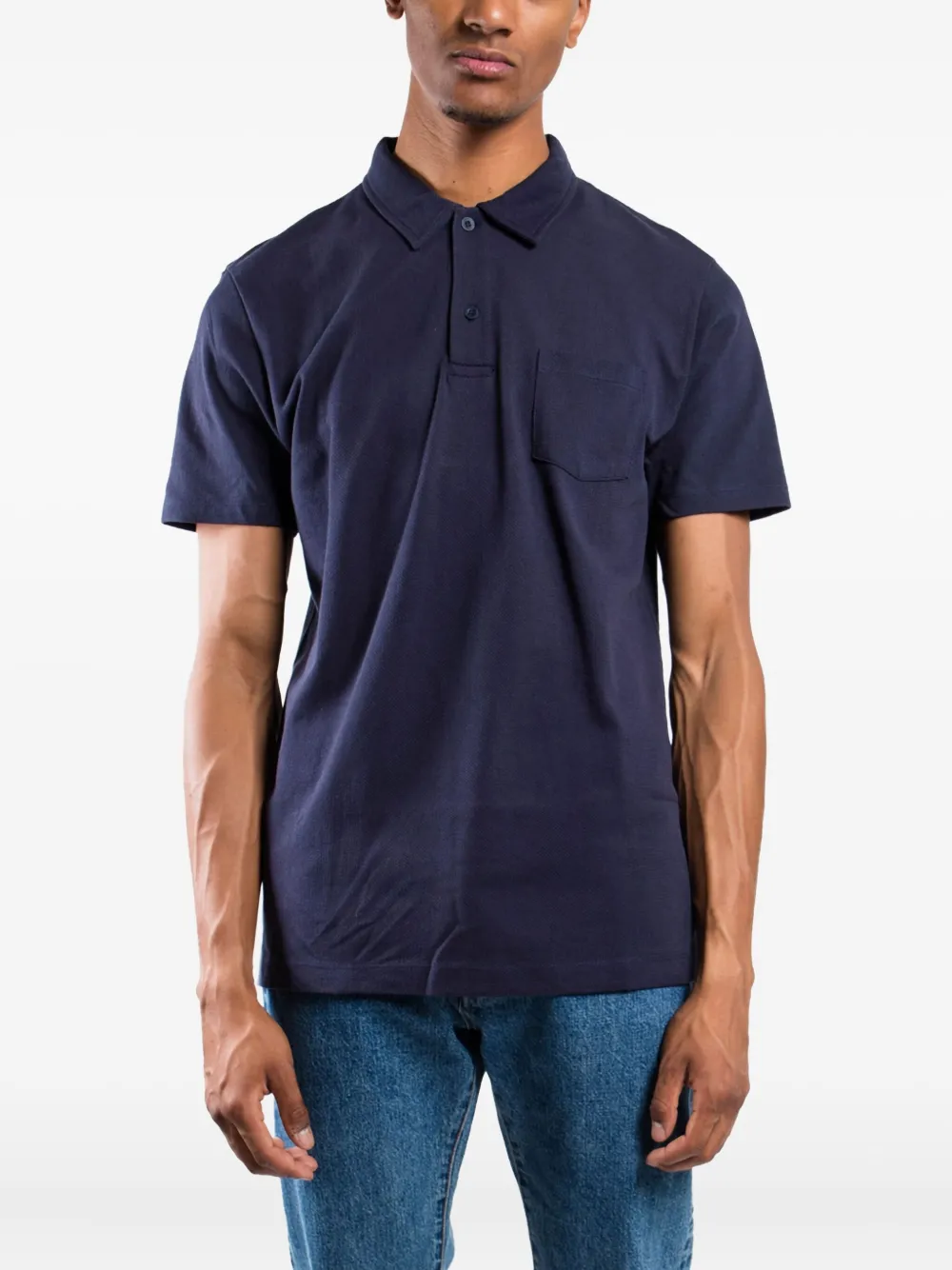 Sunspel Riviera poloshirt - Blauw