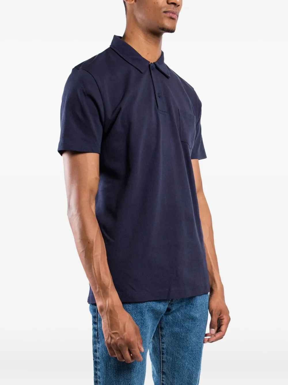 Sunspel Riviera poloshirt Blauw
