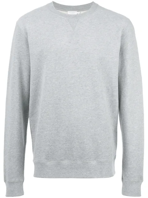 Sunspel plain crew neck sweatshirt