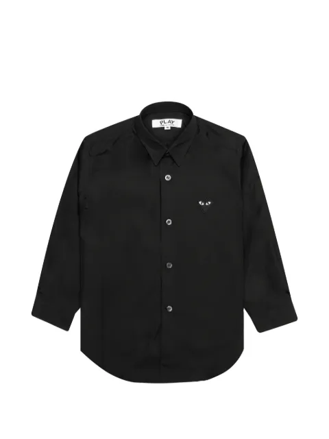 Comme Des Garçons Play Kids logo-embroidered shirt 