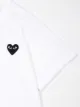 Comme Des Garçons Play Kids تيشيرت مطرزة بشعار
