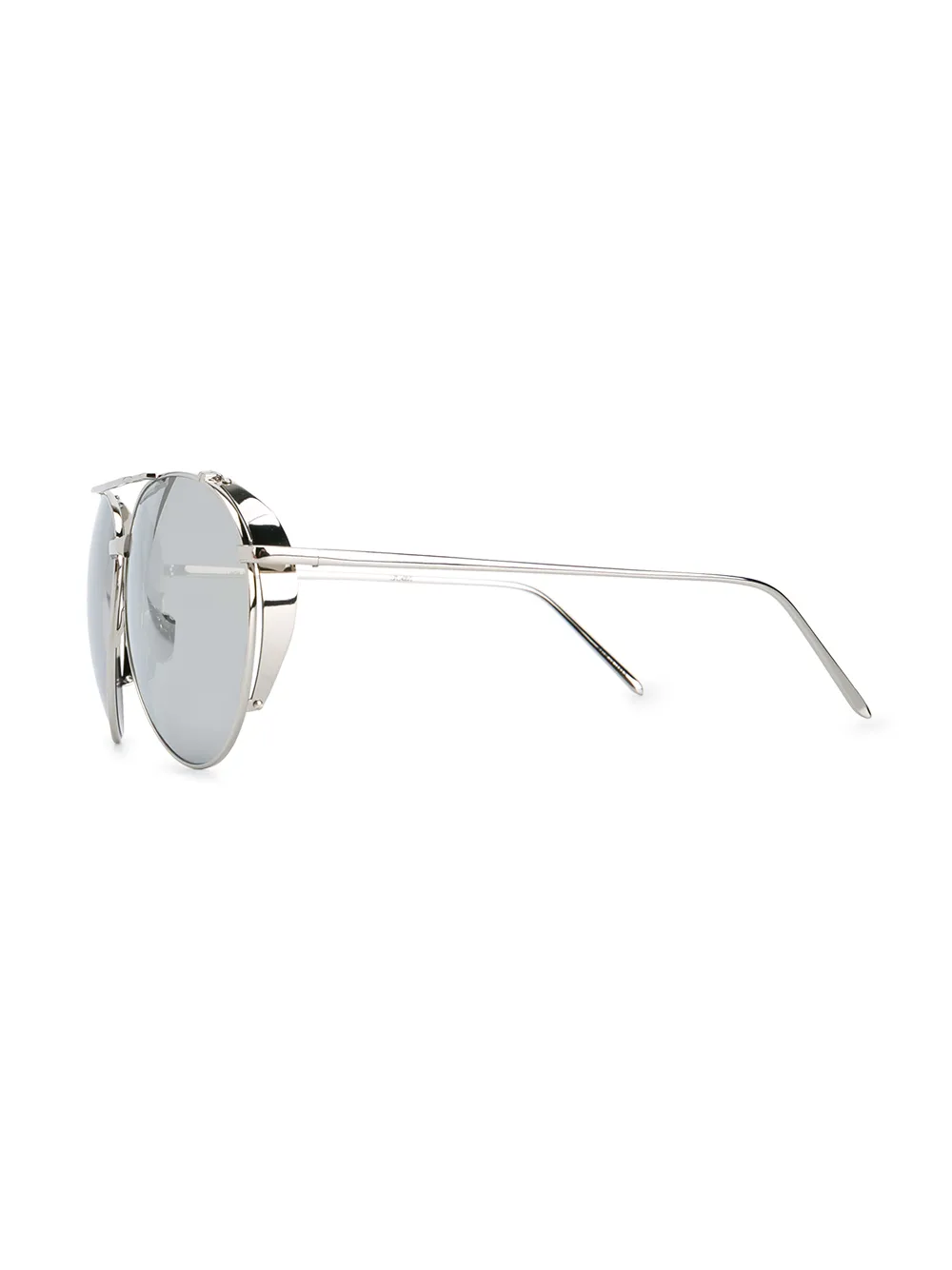 Linda Farrow Witgoud 425 C2 Aviator zonnebril - Metallic