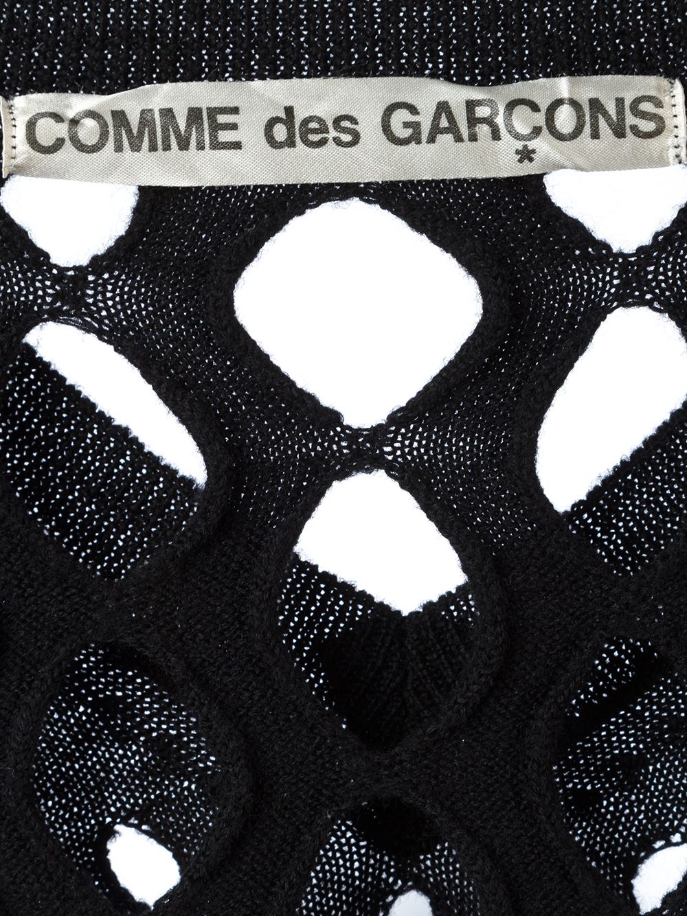 Comme Des Garcons 2004 whale net knitted top Women