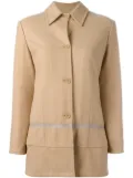 Helmut Lang Pre-Owned single breasted coat - Neutrals