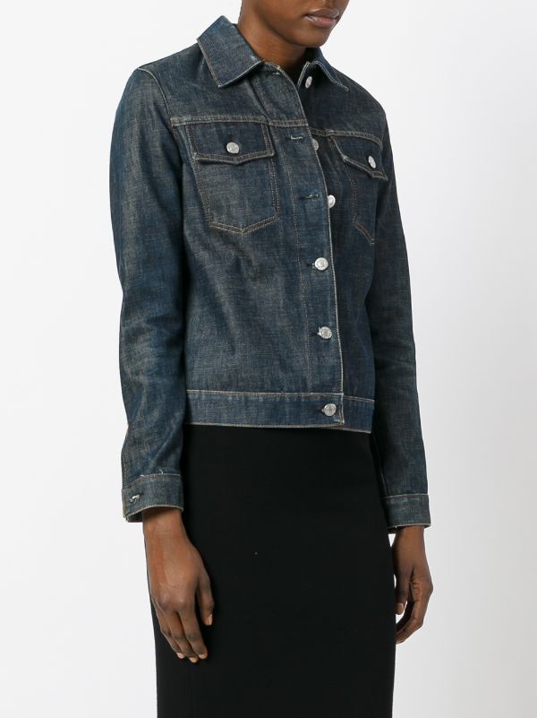 Helmut Lang Pre-Owned 1999 Raw Denim Jacket Vintage | Farfetch.Com