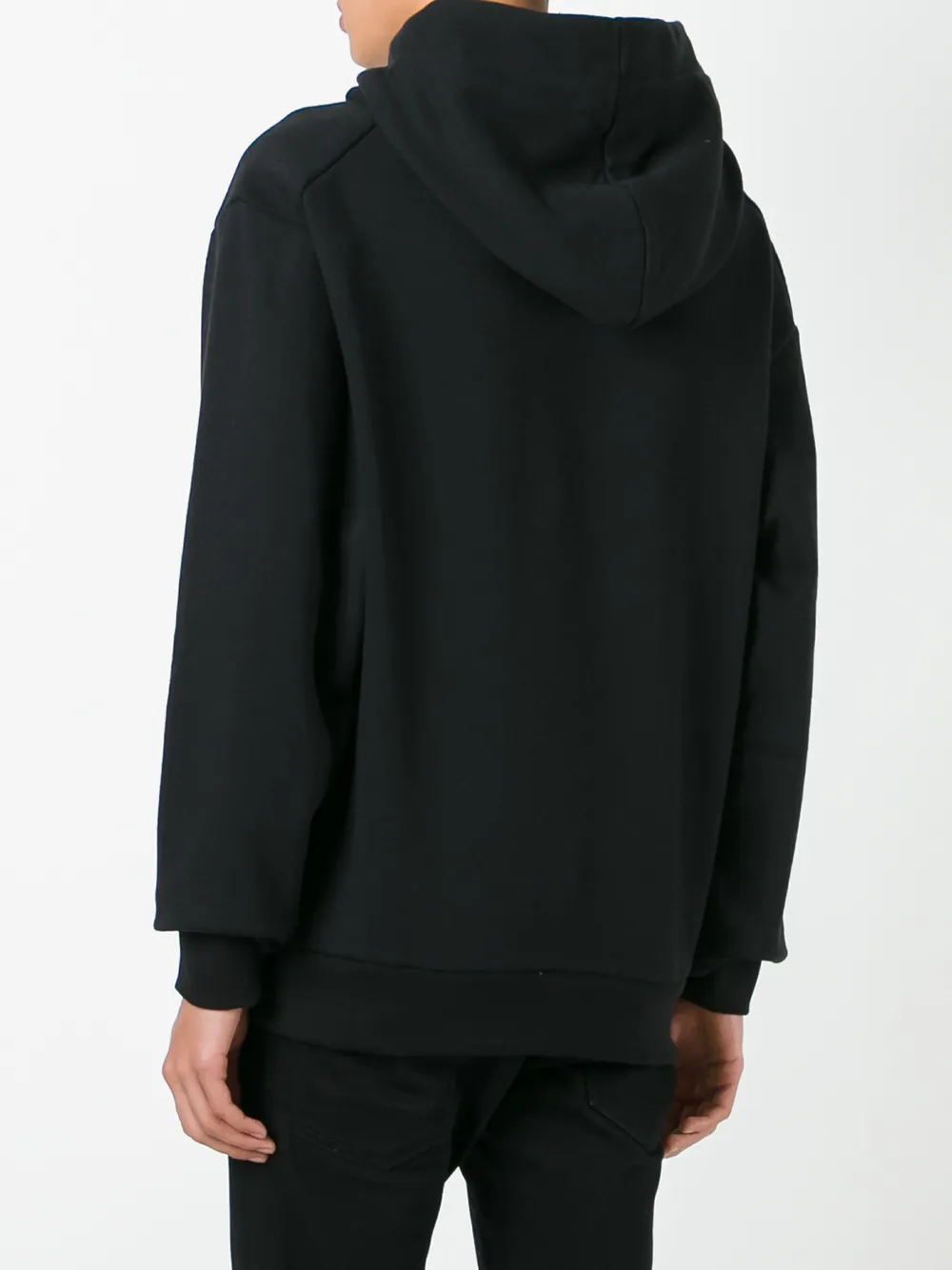 Juun.J multi-print hoody Zwart