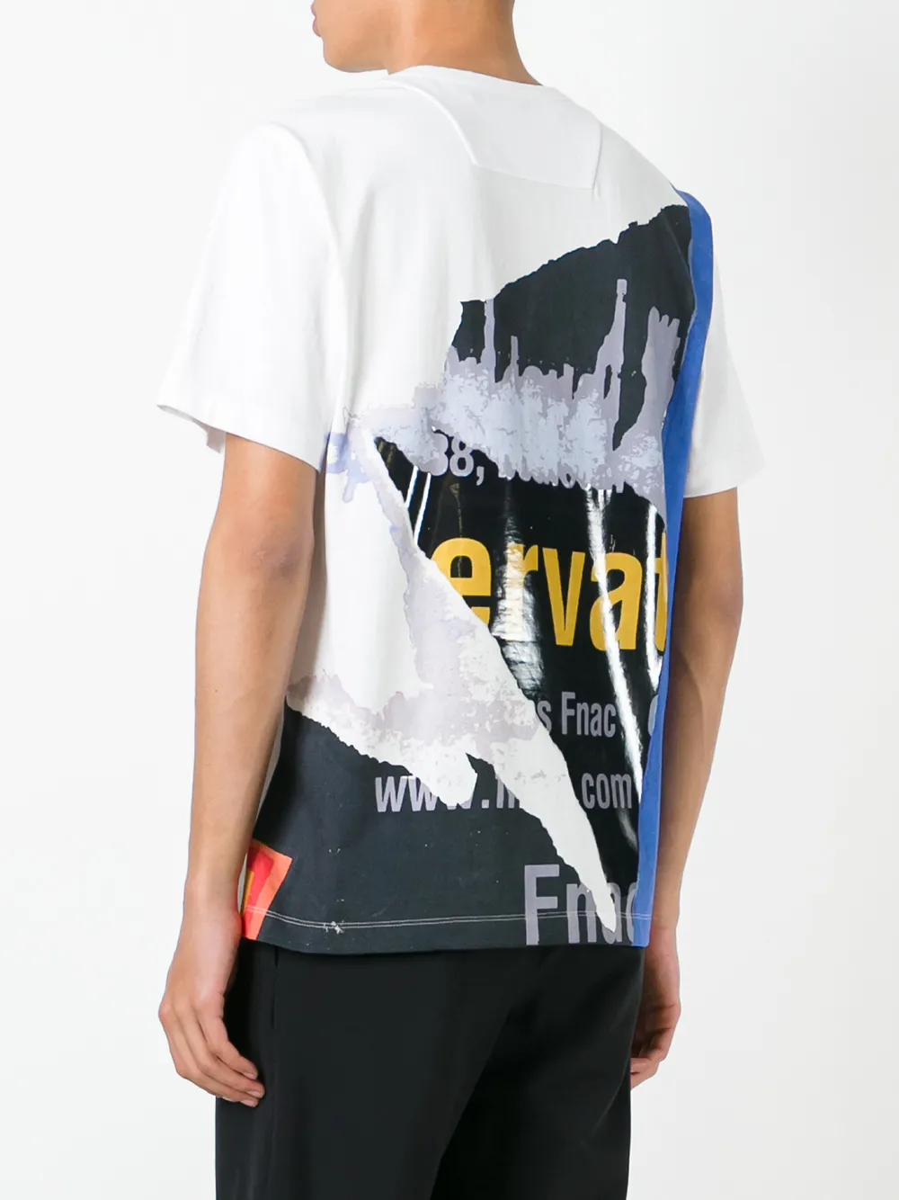Juun.J covered patch T-shirt Wit