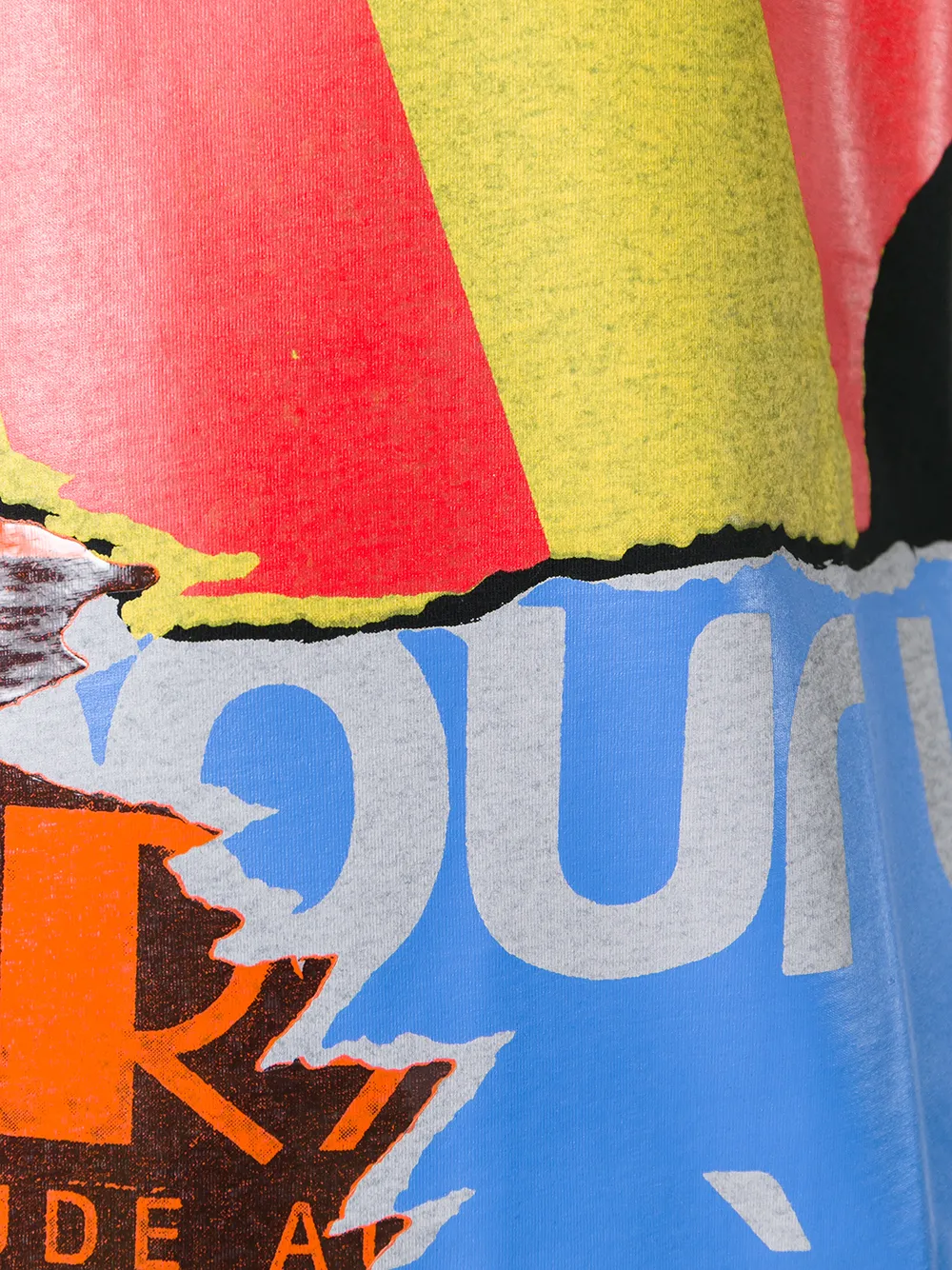 Juun.J multi-print T-shirt Zwart